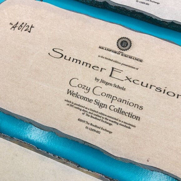 2010 Bradford Exchange Cozy Companions Limited Series Cats Wall Plaque, set of 3 - Picture 6 of 11